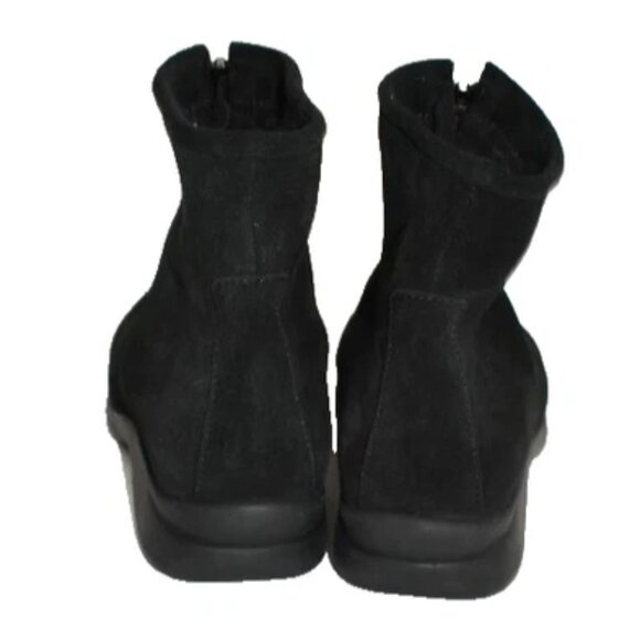 New! La Canadienne Black Tonya Suede Boot Waterproof Platform 9.5 M DD522 - Picture 6 of 6